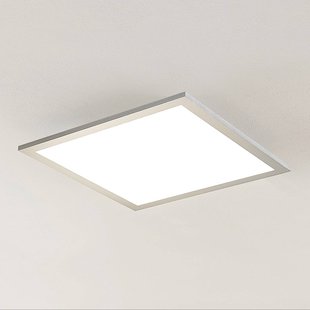 Arcchio LED paneel Lyndra, 40 cm, zilver, aluminium, dimbaar, CCT