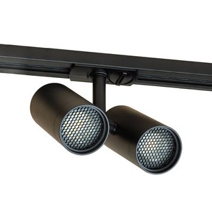 Lindby railspot Linaro, GU10, 2-lamps, zwart, afdekking