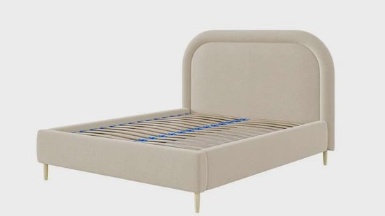 Bedframe Lorena chenille 160 x 200 cm | NADUVI Collection