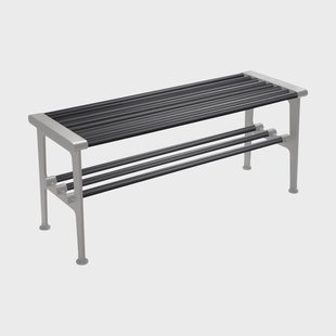 Essem Design Nostalgi bank 100 cm Zwart-aluminium