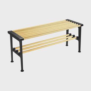 Essem Design Nostalgi bank 100 cm Berken-zwart