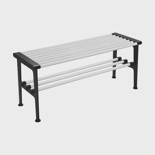 Essem Design Nostalgi bank 100 cm Wit-zwart