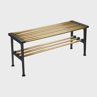 Essem Design Nostalgi bank 100 cm Messing-zwart Essem Design Nostalgi bank 100 cm Messing-zwart