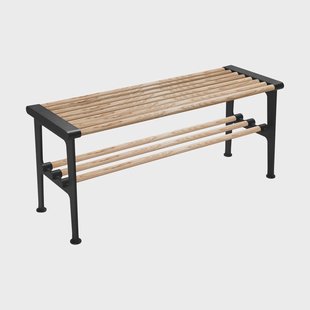 Essem Design Nostalgi bank 100 cm Essenhout-zwart