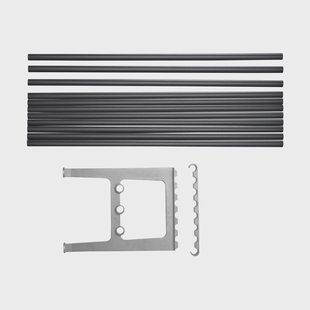 Essem Design Nostalgi bank verlenging 100 cm Zwart-aluminium