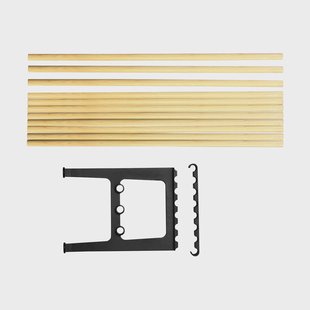 Essem Design Nostalgi bank verlenging 100 cm Berken-zwart