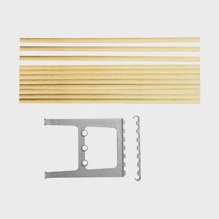 Essem Design Nostalgi bank verlenging 100 cm Berken-aluminium