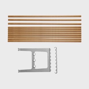 Essem Design Nostalgi bank verlenging 100 cm Eik-aluminium