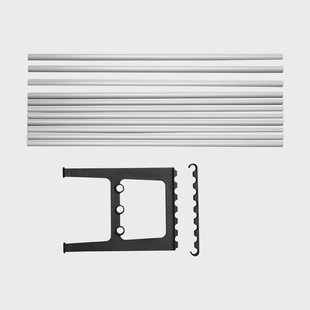 Essem Design Nostalgi bank verlenging 100 cm Aluminium-zwart