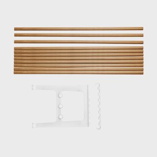 Essem Design Nostalgi bank verlenging 100 cm Eik-wit