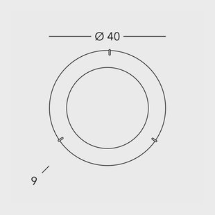 austrolux Kolarz Moon plafondlamp, Ø 40 cm, wit/24 karaat verguld