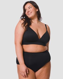 HEMA Dames tailleslip naadloos micro zwart (zwart)