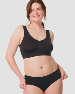 HEMA Dameshipster katoen - 2 stuks zwart (zwart)