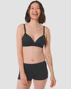 HEMA Damesboxer naadloos micro zwart (zwart)