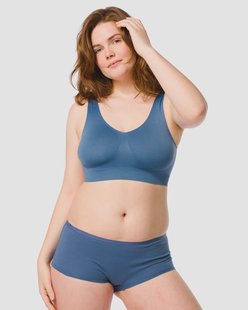 HEMA Damesboxer katoen - 2 stuks blauw (blauw)