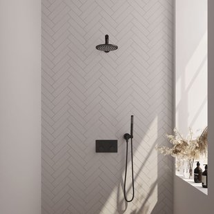 Thermostatische Inbouwdoucheset Brauer Black Edition Recht Met Drukknoppen (Alle Opties)