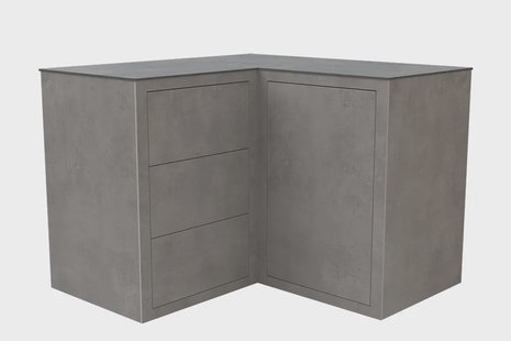 Passion Grills | Buitenkeuken Module Kerafina | Kast Hoog Hoek 1-deurs + 3 Lades