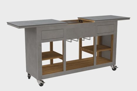 Passion Grills | Buitenkeuken Module Kerafina | Bar Eiland met Wielen