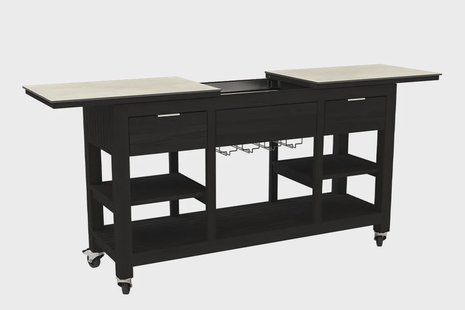 Passion Grills | Buitenkeuken Onderdeel | Leon Bar Eiland met Wielen | 150-200 x 50 cm