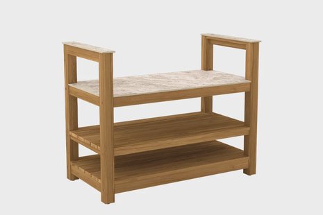 Passion Grills | Buitenkeuken Onderdeel | Milano Buitenkeuken Werktafel | 112 x 58 cm | Albastro Cream