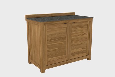 Passion Grills | Buitenkeuken Onderdeel | Milano Buitenkeukenkast 2-deurs | 120 x 63 cm | Belgium Dark Grey