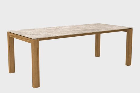 Passion Grills | Buitenkeuken Onderdeel | Flying Tuintafel | 220 x 100 cm | Alabastro Cream