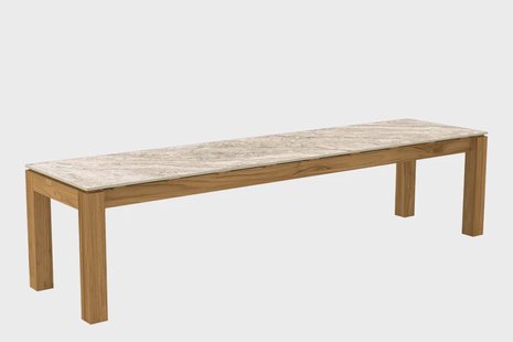 Passion Grills | Buitenkeuken Onderdeel | Flying Tuinbank | 180 x 45 cm | Alabastro Cream