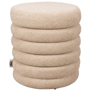 Dutchbone Fern Poef Beige