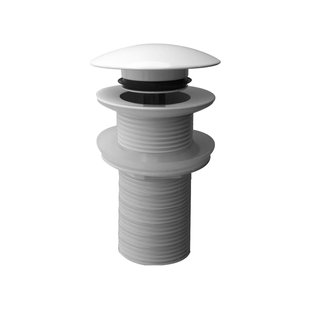 Clickwaste Afvoerplug BWS Karsten Verlengd 5/4 Glans Wit