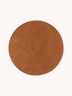 Rond katoenen vloerkleed Lora, handgeweven