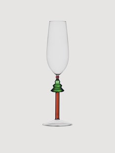 Handgemaakte champagneglas Woodland Tales van borosilicaatglas