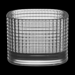 Orrefors Magica kaarsenhouder super circle 5 cm Grijs