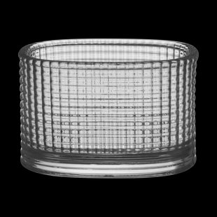 Orrefors Magica kaarsenhouder super ellipse 5 cm Grijs