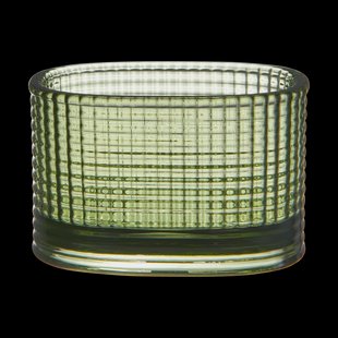 Orrefors Magica kaarsenhouder super ellipse 5 cm Groen