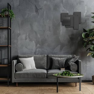 Luminex Wandlamp Wand, zwart, 5 x G9, staal