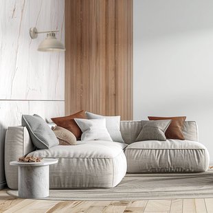 Luminex Wandlamp Sven, 1-lamp, beige, staal