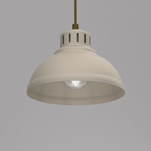 Luminex Hanglamp Sven, 1-lamp, beige, staal