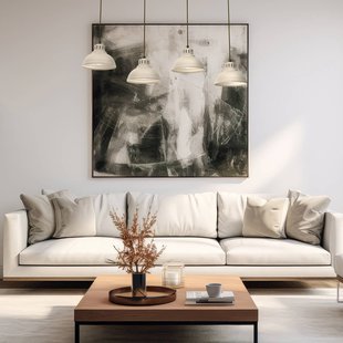 Luminex Hanglamp Sven, 4-lamps, beige, staal