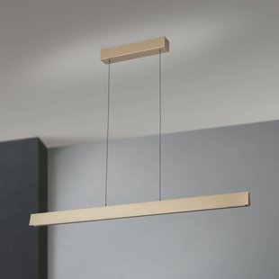 ORION Hanglamp Tara, goudkleurig, lengte 120 cm, aluminium/staal