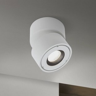 ORION Harvey buitenspot LED, wit, Ø 10 cm, gegoten aluminium
