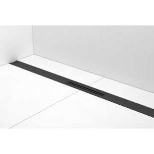 Douchegoot Easy Drain R-Line Clean 120cm Mat Zwart