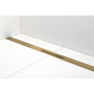 Douchegoot Easy Drain R-Line Clean 120cm Brushed Brass