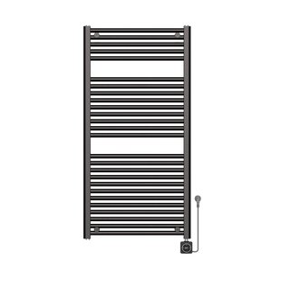 Elektrische Radiator BWS Lara 118.5x60 Cm Smart Wifi Gunmetal