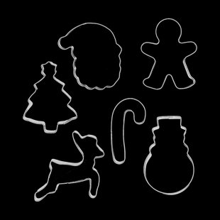 Nordwik Nordwik peperkoekvorm kerst 6-delig Roestvrij staal