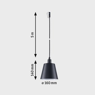Paulmann Plug & Shine LED hanglamp Kofia E14, aluminium