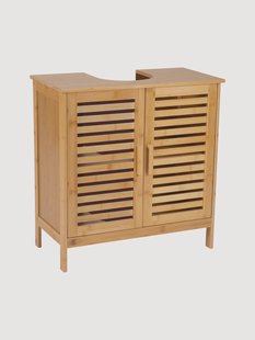 Wastafelmeubel van bamboehout Merhaba, B 60 cm