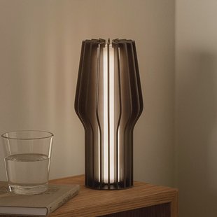 Eva Solo LED tafellamp Radiant, zwart, rubber, IP44