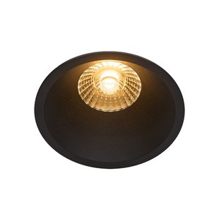 Nordlux Albric - inbouwspot - Ø 90 mm, Ø 83 mm inbouwmaat - 8W dimbare LED incl. - IP44 - zwart