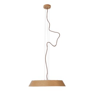 Maxlight Tamago - hanglamp - Ø 52 x 150 cm - 40W LED incl. - lichtbruin