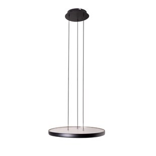 Maxlight Vik - hanglamp - Ø 48 x 120 cm - 40W LED incl. - zwart en goud